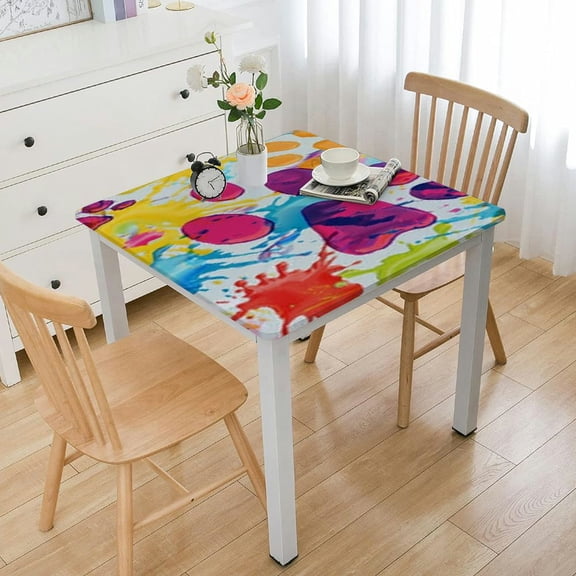 HAOXIT Rectangle Table Cloth Washable Table Cover for Decoration Kitchen Birthday Party Room 40*40