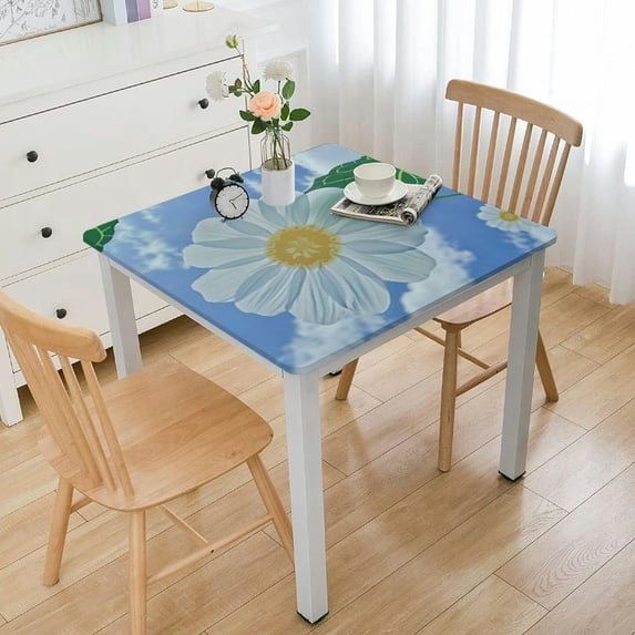 HAOXIT Rectangle Tablecloth Wrinkle Free Table Cover Floral Tablecloth Table Cover for Kitchen Dining Table 46*46