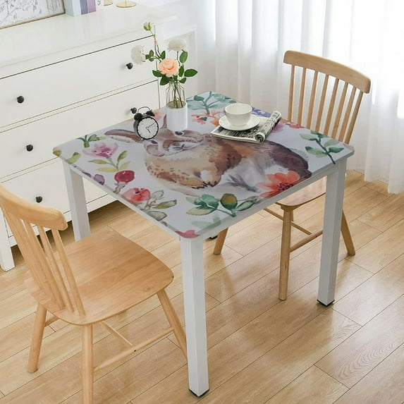 HAOXIT Rectangular, Table Cloths for Indoor Outdoor, Waterproof Stain Resistant Polyester Table Covers for Dinner Picnic Party Decoration 40*40