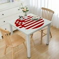 thumbnail image 1 of HAOXIT   Red and White Striped Tablecloth Stripe Table Cover Carnival Circus Tablecloths Waterproof Rectangle Tablecloth for Holiday Party Picnic Decoration 54''x54'', 1 of 7