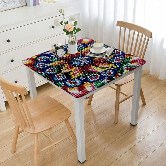 HAOXIT Retangle Tablecloth Rectangle Tablecloth,Colorful Tablecloth Waterproof Stain Wrinkle Free, indoor and Table Cover For Home Kitchen Dining Party Picnic Patio Decor 36*36
