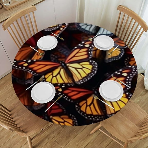 HAOXIT Round Decorative Tablecloth, Table, Coffee Table Tablecloth 31-35