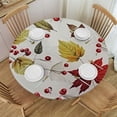 thumbnail image 1 of HAOXIT Round Fall Tablecloth Maple Leaves- Washable Wrinkle Resistant Thanksgiving Tablecloth for Fall/Harvest , Banquet, Dining Table Holiday Table Cover, 1 of 8