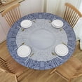 thumbnail image 1 of HAOXIT Round Table Cloth, Style Texture, Indoor Dining and Outdoor Patio Festival Use, Fits Round Table 42-46, 1 of 8