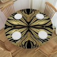 thumbnail image 1 of HAOXIT Round Table Cloth, Style Texture, Indoor Dining and Outdoor Patio Festival Use, Fits Round Table 54-58, 1 of 8