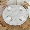thumbnail image 1 of HAOXIT  Round Table Cloth, Waterproof Heavy Duty Vinyl Tablecloths, Wipeable Washable Table Cover for Kitchen and Dining Room 31-35, 1 of 8
