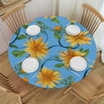thumbnail image 1 of HAOXIT Round Table Table Cover Resistant Table for Dining 31-35, 1 of 8