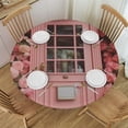 thumbnail image 1 of HAOXIT Round Tablecloth Dining Table Table Cover Decorative Telephone Booth Tablecloth Kitchen Table Decor-Round 31-35, 1 of 8