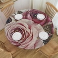 thumbnail image 1 of HAOXIT Round Tablecloth Easy to Wipe-Clean Oilcloth Waterproof  Round Table Cover, 1 of 8