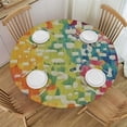 thumbnail image 1 of HAOXIT Round Tablecloth Table Cloth Retro Boho Tablecloth Table Cloths for Dining Room Tablecloth 31-35, 1 of 8