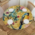 thumbnail image 1 of HAOXIT Round Tablecloth Washable Reusable Decoration Table Cover for Kitchen Party 42-46, 1 of 8