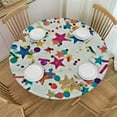thumbnail image 1 of HAOXIT Round Tablecloths Home Tablecloth Dry No Wrinkles Birthday Party Supplies 46-50, 1 of 8