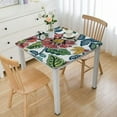 thumbnail image 1 of HAOXIT  Ruby Square Summer Tablecloth, Block Print Floral Table Cloth for Dining Table, Parties, Weddings, Outdoors Grand Millenial Decor 36*36, 1 of 8