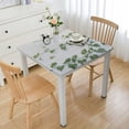 thumbnail image 1 of HAOXIT Sage Green Leaves Square Eucalyptus Leaf Wrinkle Resistant Spring Waterproof Table Cover Decoration for Dining Kitchen Party Decor 40*40, 1 of 8