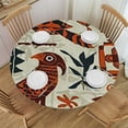 thumbnail image 1 of HAOXIT  Southwestern Tablecloth, Frames with Patterns Look, Round Table Cover for Dining Room Kitchen Decor, 1 of 8