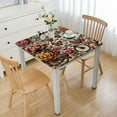 thumbnail image 1 of HAOXIT Spring Butterfly Flowers Tablecloth Washable Polyester Lace Trim,Vintage Valentines Bicycle Kitchen Circle Table Cloth Cover Mat for Party Dinning Tabletop Weeding Home Decor White, 1 of 7