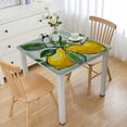 thumbnail image 1 of HAOXIT Spring Summer Rectangular, Lemon Eucalyptus Table Cover for Party Picnic Dinner Decor 52*52, 1 of 7