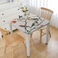 thumbnail image 1 of HAOXIT  Spring Summer Tablecloth Rectangular, Birds Branch Floral Table Cover for Party Picnic Dinner Decor 46*46, 1 of 7