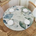 thumbnail image 1 of HAOXIT Spring Tablecloth Round Seasonal Wild Flowers Table Cloth,Stain Resistance Polyester Summer Floral Butterfly Table Covers for Kitchen Dining,Small Tablecloth for Party Picnic 31-35, 1 of 8