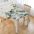 thumbnail image 1 of HAOXIT  Spring Tablecloth Square  ,Watercolor Sage Green Leaves and Branches Table Cover Water Resistant Washable Polyester Circle Table Cloth for Kitchen Dining Indoor Outdoor Table Decor 52*52, 1 of 8