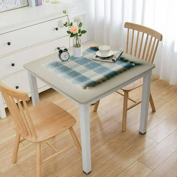 HAOXIT Square -Cotton Blend Table Cloth for Kitchen Restaurant Farmhouse 60''x60''