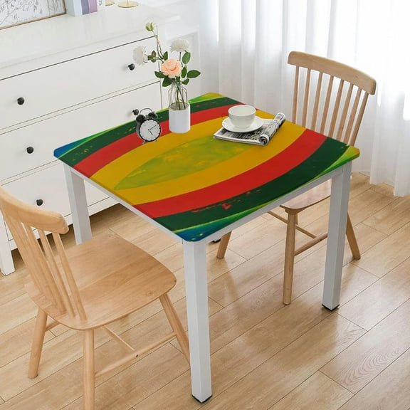 HAOXIT Square Eage Table Cover Washable for Home Kitchen Dining Picnic Party 36*36