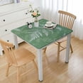 thumbnail image 1 of HAOXIT Square Fitted with Backing Elastic Edge Design Table Cover Oil-Proof Table Cloth Stain-Resistant Wipeable for Square Table white, 1 of 7