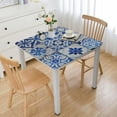 thumbnail image 1 of HAOXIT Square Fitted with Backing Square Table Cover Table Cloth Stain-Resistant Wipeable for Square Table white, 1 of 7