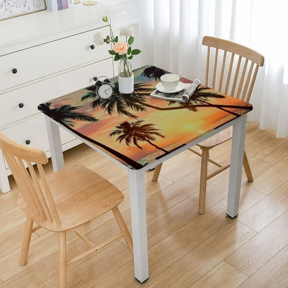 HAOXIT Square Table Cloth Polyester s for Home Decor, Parties, Picnic 52*52