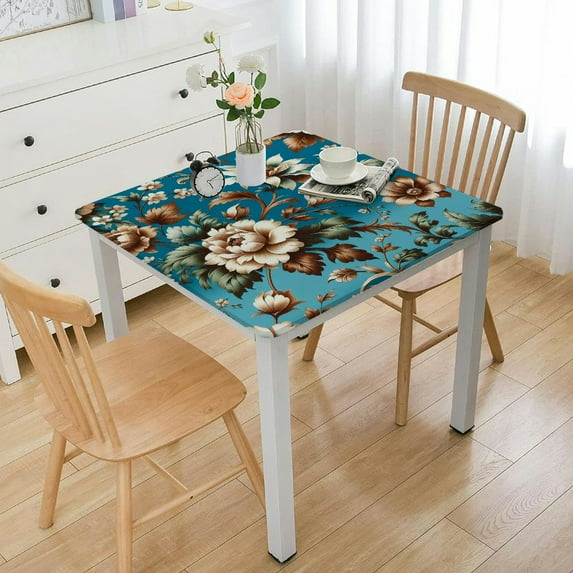 HAOXIT , Square Table Cloth, s, Decorative Table Cover for Kitchen Dinning Room Party, 44''x44''