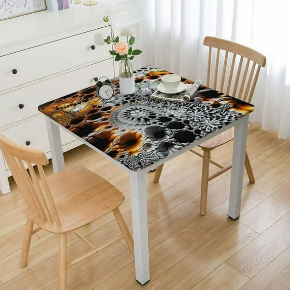 HAOXIT Square , Table Cover, Fits Square Table, for Party Table Decor 54''x54''