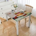thumbnail image 1 of HAOXIT  Square Table  Decorative Square Table cloth, Dining, Kitchen, Parties &amp; Camping, Pastries (Double Layer) 52*52, 1 of 7