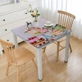 thumbnail image 1 of HAOXIT Square Table Square Table Decorative Table Cover, Home, Dining, Cocktail Party &amp; Camping, Pastries (Double Layer) 36*36, 1 of 7