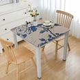 thumbnail image 1 of HAOXIT  Square  Tablecloth Blue Floral Tablecloth, Modern Floral Square  Tablecloth, Blue Floral Tablecloth, Indoor/Outdoor Waterproof Wrinkle Free Durable Blue Tablecloth for Square Tables 36*36, 1 of 8