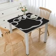 thumbnail image 1 of HAOXIT Square Tablecloth, Dog Paw Print Table Cloth, Oil &amp; Wrinkle Resistant Kitchen Decorative Tablecloth, Waterproof Wipeable Table Cover for Dining Room Party Indoor Outdoor 40*40, 1 of 8