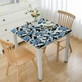 thumbnail image 1 of HAOXIT  Square Tablecloth, Handblock Print Floral Table Cloth for Kitchen Dining Linen I Parties, Weddings, Outdoors, Spring Summer white, 1 of 7