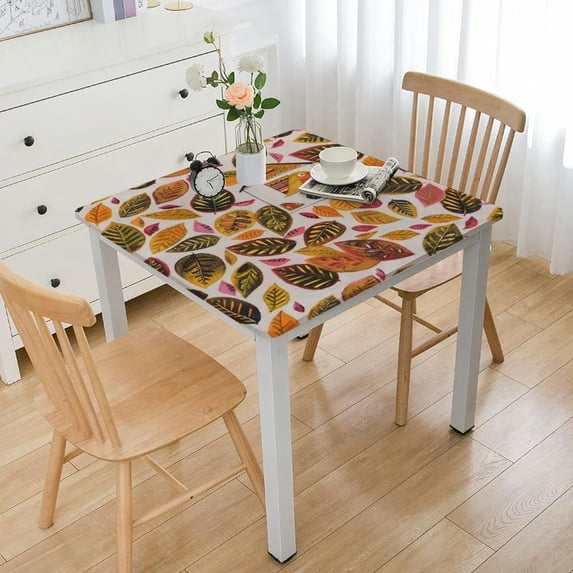 HAOXIT Square Tablecloth,Stain Wrinkle Resistant Washable Print,for Kitchen Camping Dining () 52*52