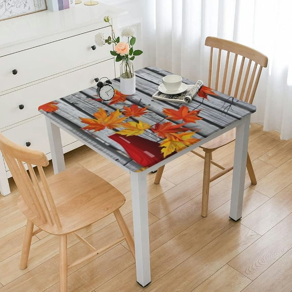 HAOXIT Square Tablecloth,Stain Wrinkle Resistant ,for Kitchen Party Decor 40*40