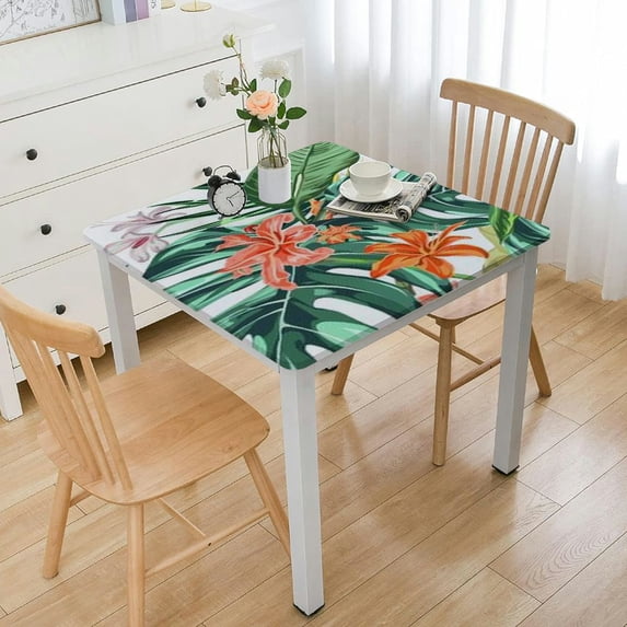 HAOXIT Square Tablecloth Tablecloth Table Cloth Wrinkle Resistant Tablecloth 52*52