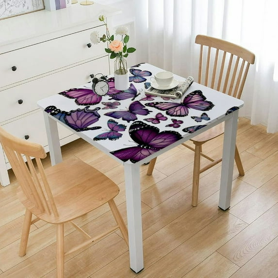 HAOXIT Square Tablecloth - Various Types of Flying with Open Wings - Square Table Cover for Dining Rooms and Kitchens, Indoor and Outdoor Events 40*40