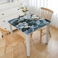 thumbnail image 1 of HAOXIT  Square Tablecloth, Waterproof Spring Table Cloth Square Table, Wrinkle Free Washable Floral Tablecloth Heavy Duty for Indoor and Outdoor Table Decor, Blue 36*36, 1 of 8