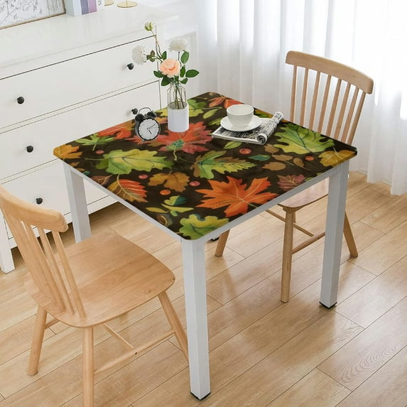 HAOXIT Square Tablecloth with Seamless Prints, Anti-Wrinkle and Smooth Table Cloth for Kitchen/Home Decoration 46*46
