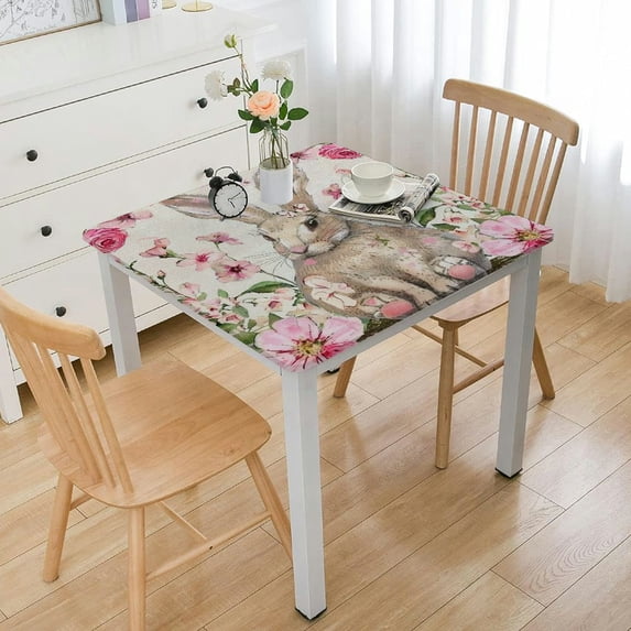HAOXIT Square table cover Paper Guest Towels Decorative Square table cloth Bathroom Square table cloth Hand Towel for Kitchen Party 52*52