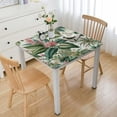 thumbnail image 1 of HAOXIT Summer Fun Tropical Forest Abstract Impressions Vinyl Flannel Back Tablecloth (Square) 44''x44'', 1 of 7