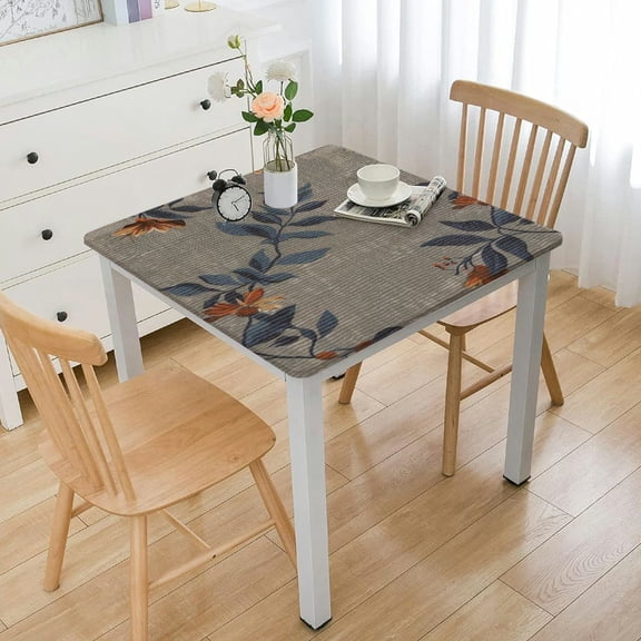 HAOXIT Table Cloth - Chambray with Tartan Chritmas Plaid,Square Table Cover. for Kitchen, Dining, Tabletop, Decoration, Parties, Thanks Giving, and Everyday Use. 40*40