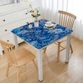 thumbnail image 1 of HAOXIT  Table Cloth Decorative Tablecover Washable Rectangle Tablecloths, Dining, Buffet Parties &amp; Wedding Use, Indigo Love - Spring/Summer white, 1 of 7