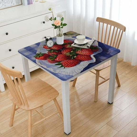 HAOXIT Table Cloth Decorative Tablecover Washable Rectangle Tablecloths, Dining, Buffet Parties &amp; Wedding Use, - Spring/Summer white