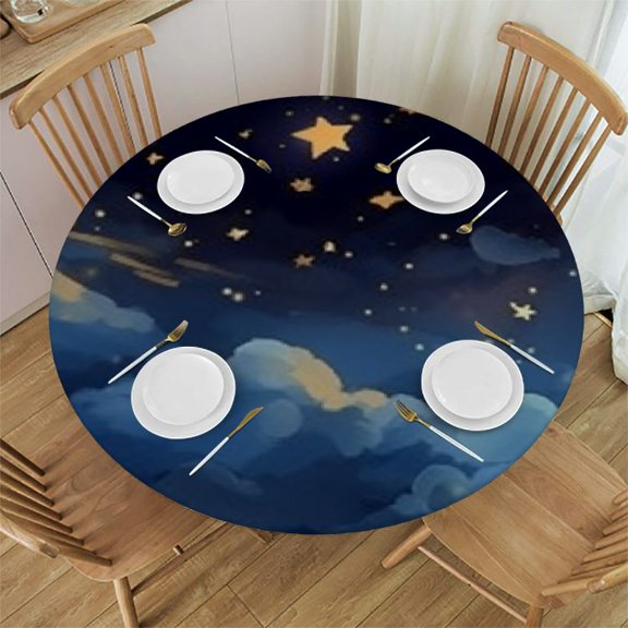 HAOXIT Table Cloth Roses Round Tablecloth Pretty Floral Pink Peony Flowers Bud Leaf Bouquet Tablecloths for Round Tables Small Round Tablecloth Table Cover for Outdoor 31-35