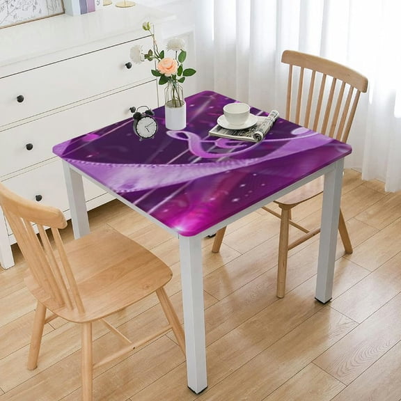 HAOXIT Table Cloth for Dining Kitchen Home Decoration Guitar and Print Tablecloths Music Theme Table Cover for Kids Boys Girls, Rectangle 40*40