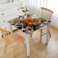 thumbnail image 1 of HAOXIT Table Cloths Decorative Washable Rectangle Tablecloth, Dining &amp; Camping, - - Thanksgiving/Christmas 46*46, 1 of 7